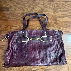 Jimmy Choo Plum handbag never used